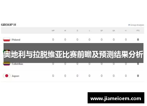奥地利与拉脱维亚比赛前瞻及预测结果分析